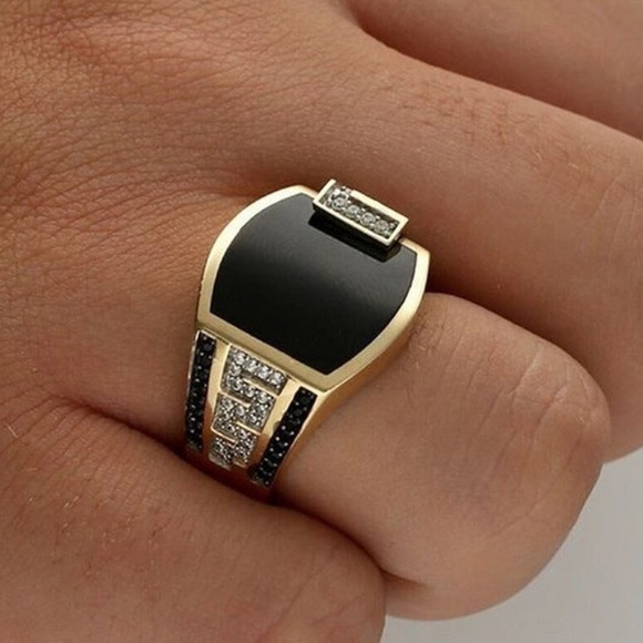 Charcoal Stone Ring - Picture 3 of 4